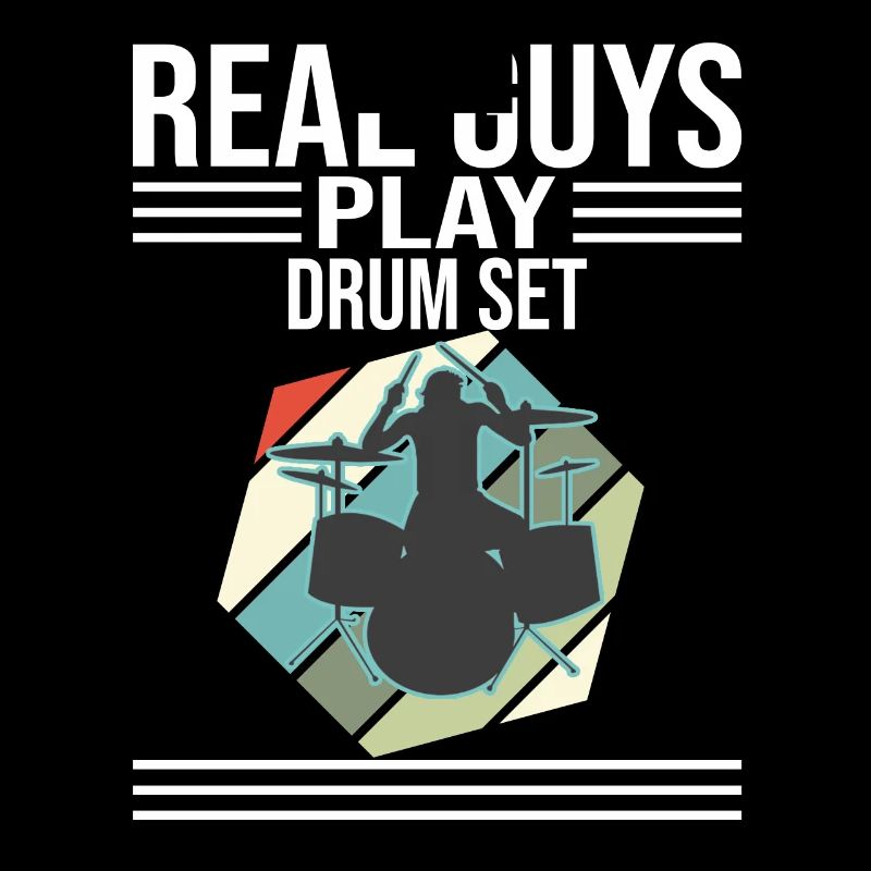 Real Guys Play Drum Set Drummer