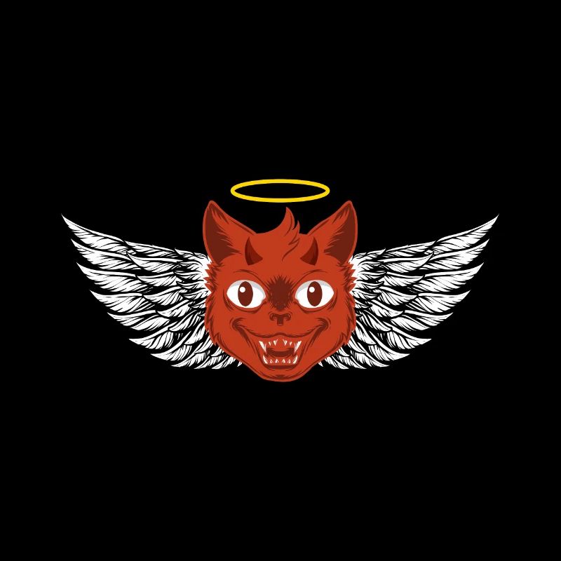 Ange et diable chat