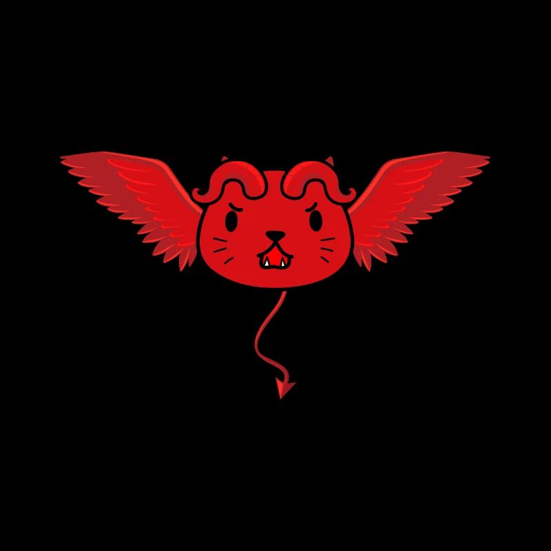 Cute devil cat