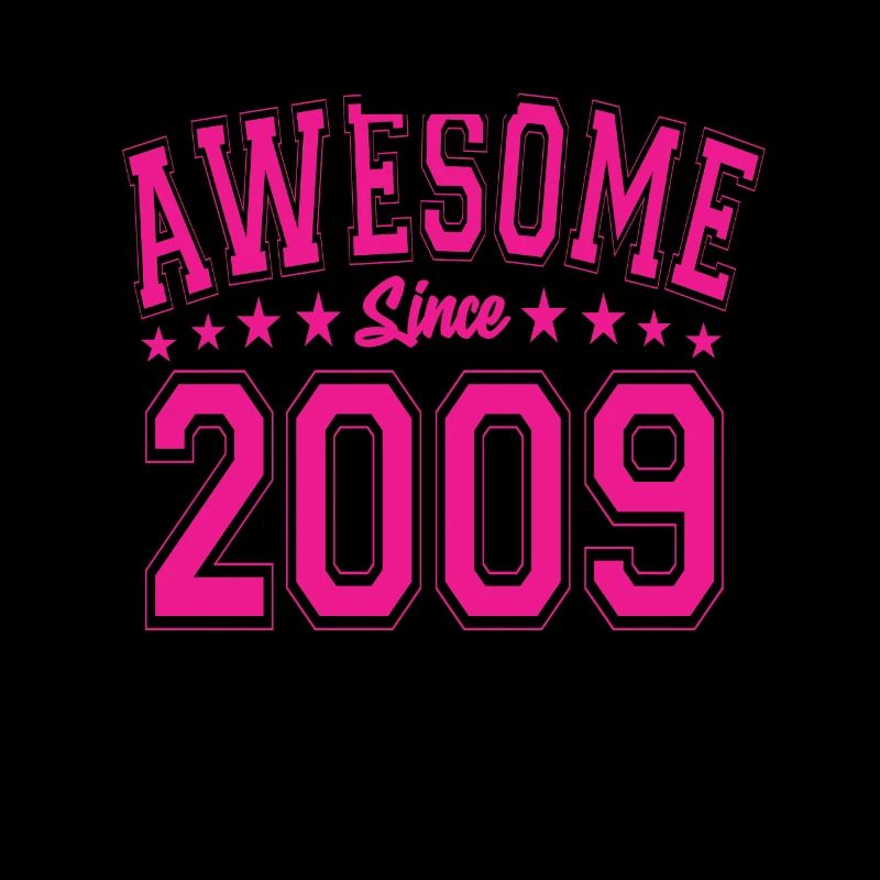 Awesome Since 2009 Geburtstag 2009 Vintage 2009
