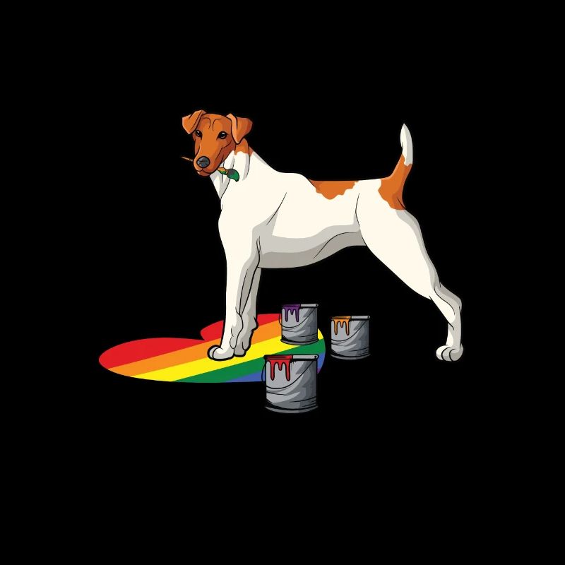 Glatthaar Foxterrier Hund