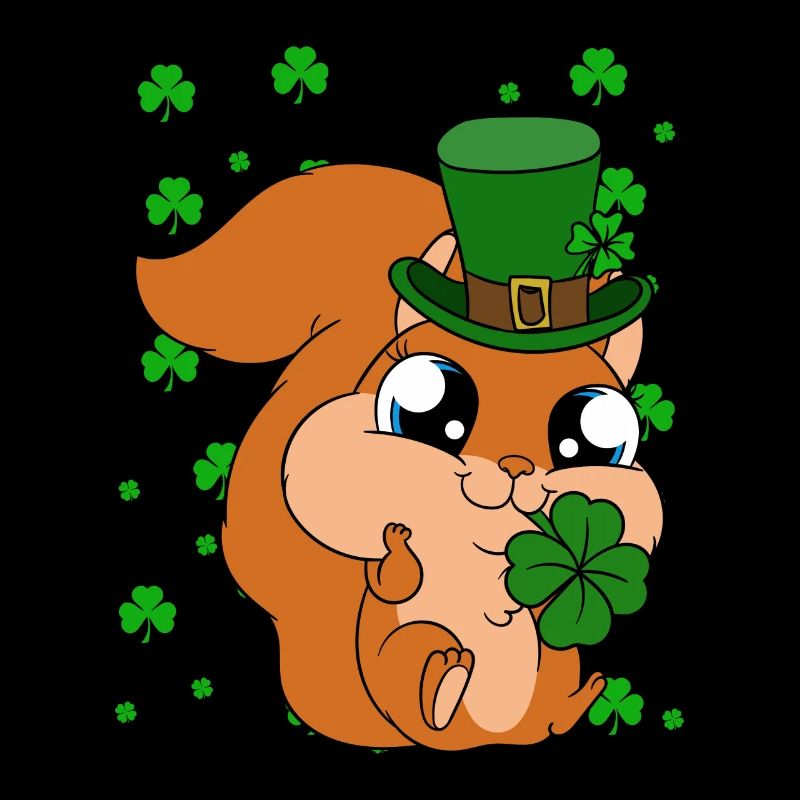 Écureuil Clover Saint-Patrick