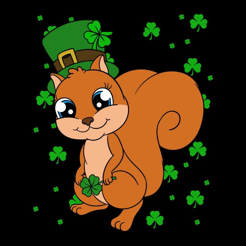 Écureuil Clover Saint-Patrick