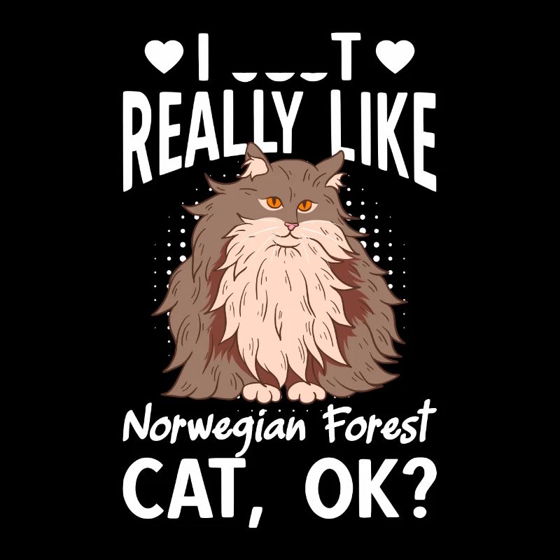 J’aime vraiment le chat de la forêt norvégienne