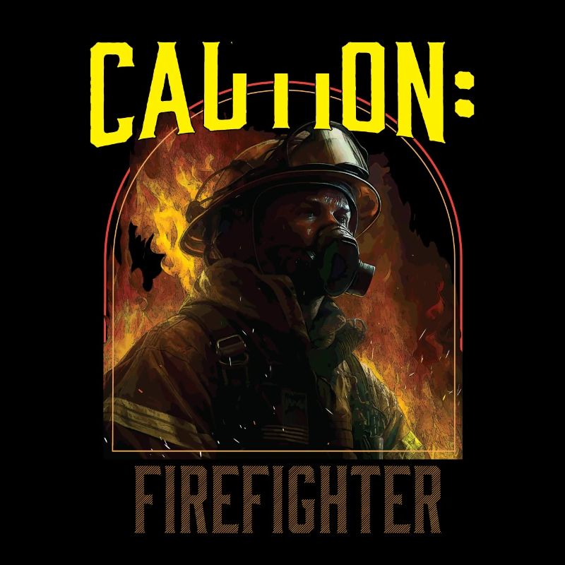 Caution Firefighter Fire Rescue Fireman