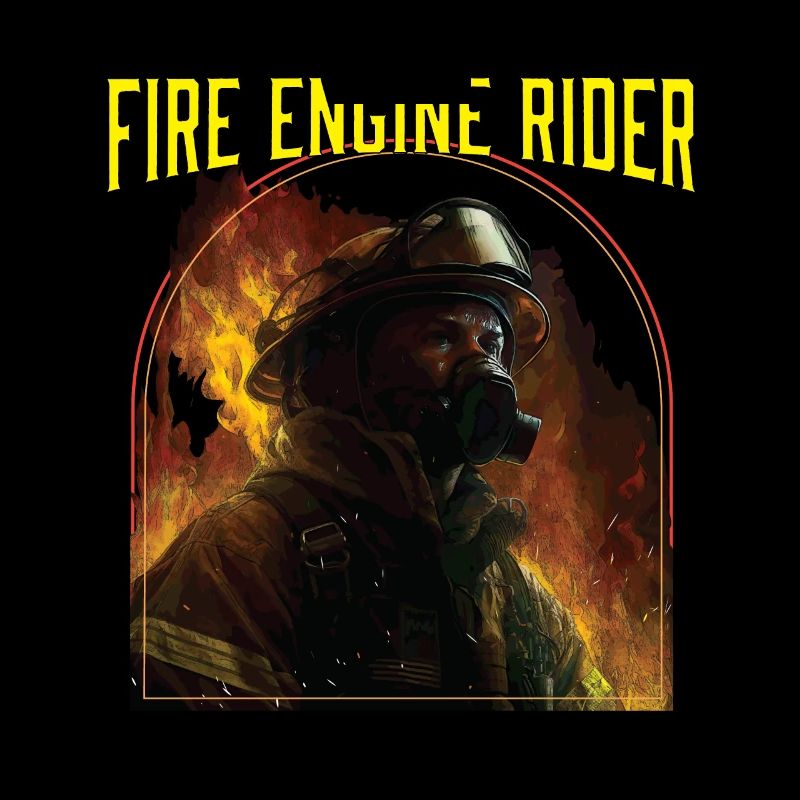 Fire Engine Rider Fire Rescue Firefighting