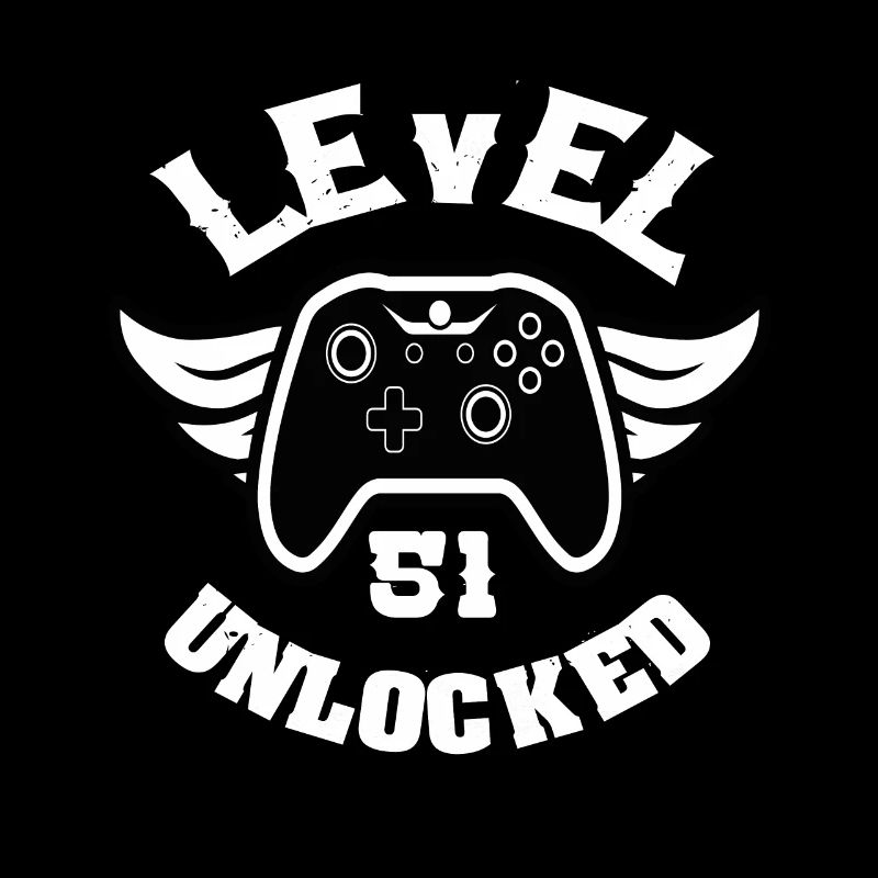 Level 51 Unlocked 51 Geburtstag