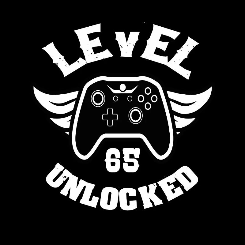 Level 65 Unlocked 65 Geburtstag