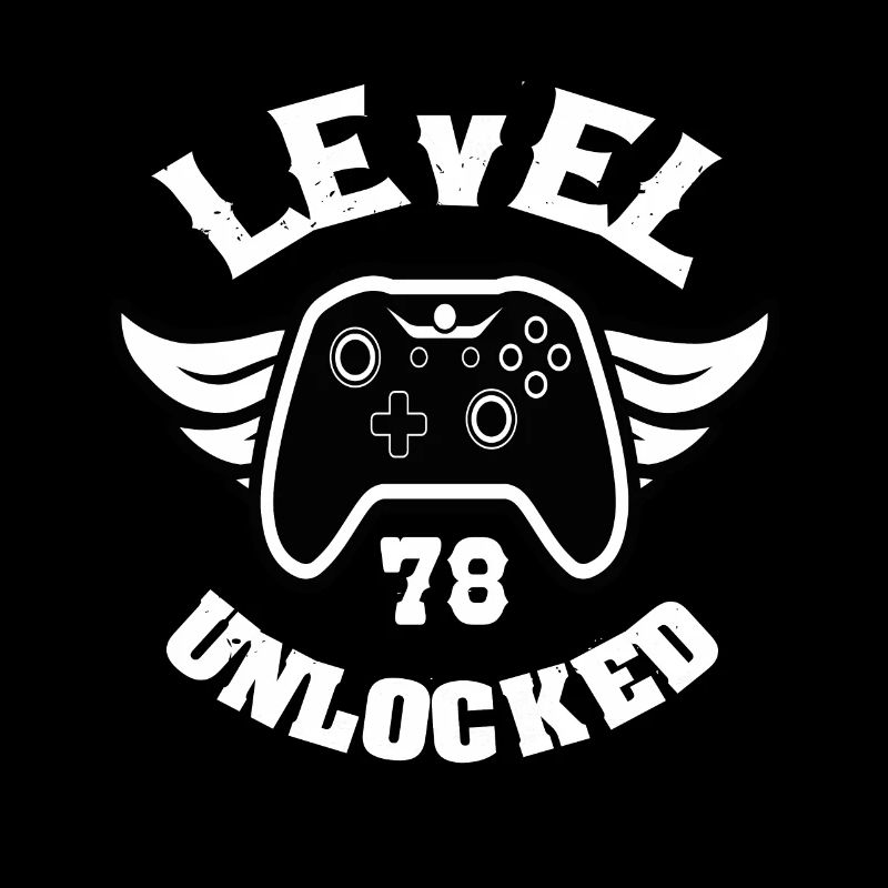 Level 78 Unlocked 78 Geburtstag