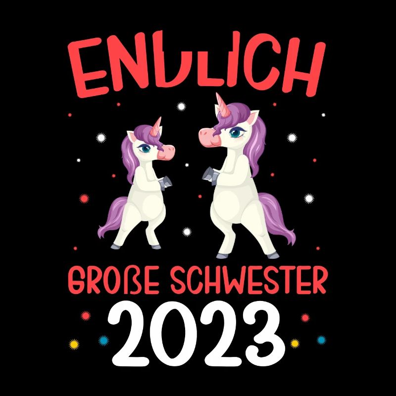 Endlich große Schwester 2023 Geschenk