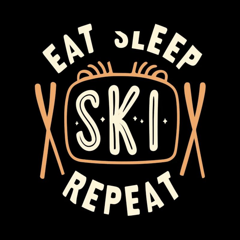 Manger dormir Ski Répéter