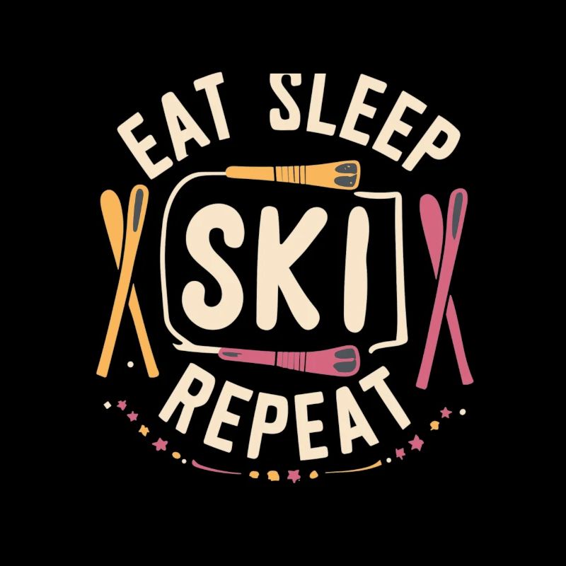 Manger dormir Ski Répéter