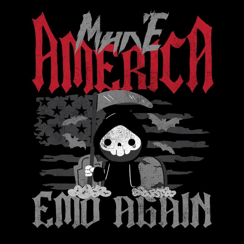 Emoticon Make America Emo Again Emocore Esthétique