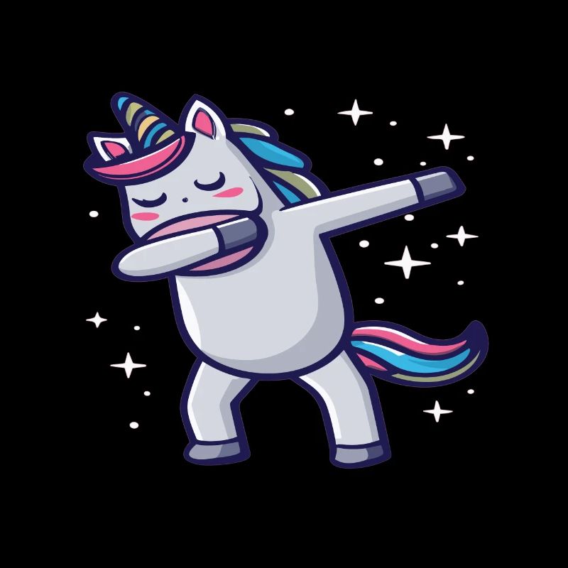 Dabbing Unicorn Einhorn Dab Dabbing Trend Tanz