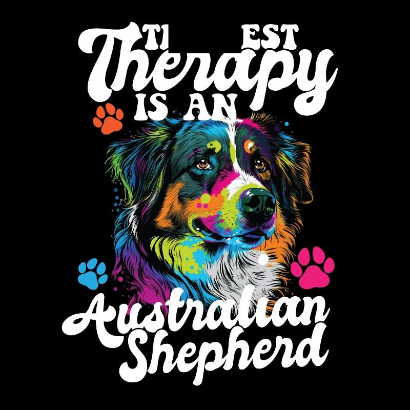 Australian Shepherd Pop Art & Dog Lover & Splash