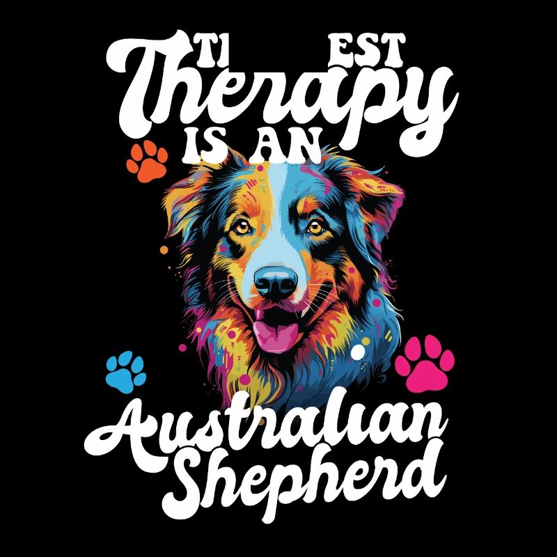 Australian Shepherd Pop Art & Dog Lover & Splash
