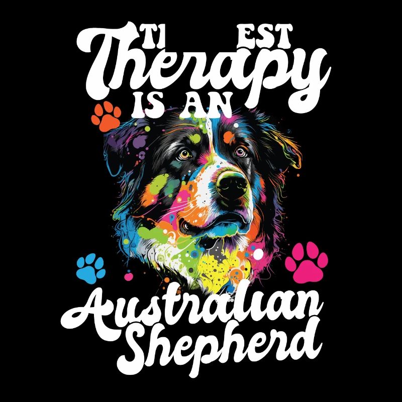 Australian Shepherd Pop Art & Dog Lover & Splash