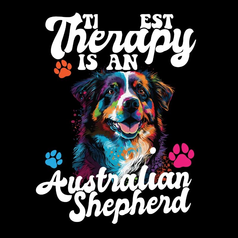 Australian Shepherd Pop Art & Dog Lover & Splash