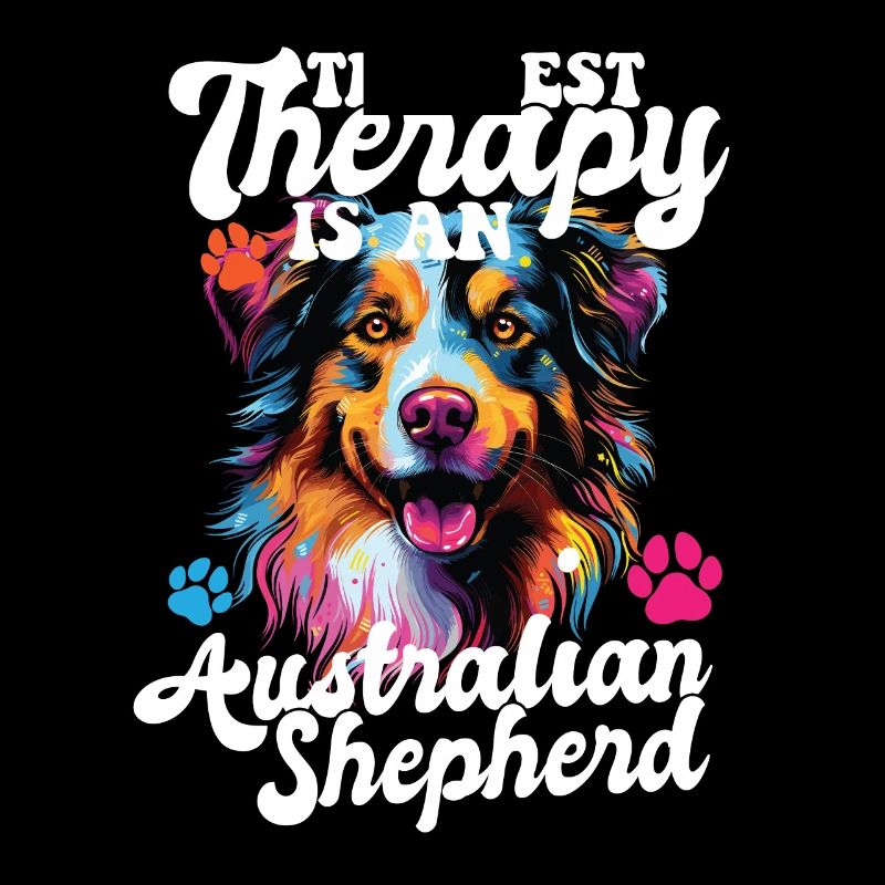 Australian Shepherd Pop Art & Dog Lover & Splash