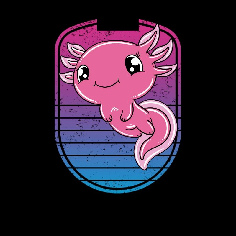 Axolotl mignon Axolotl drôle
