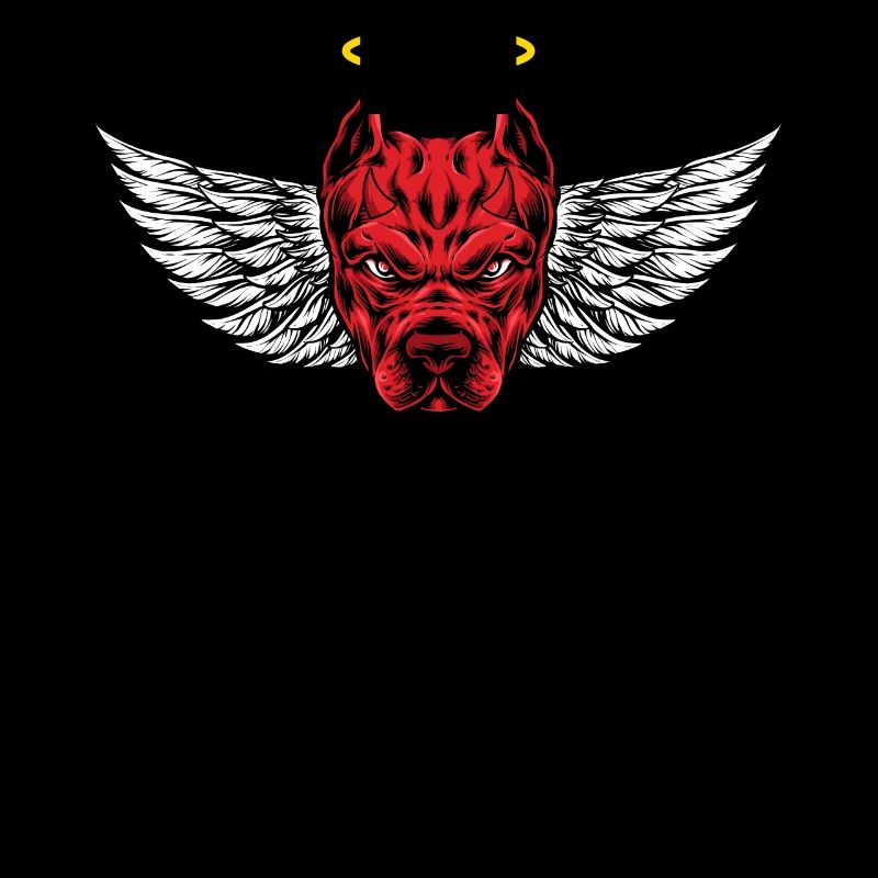 Angry Devil Pitbull Chien T-shirt