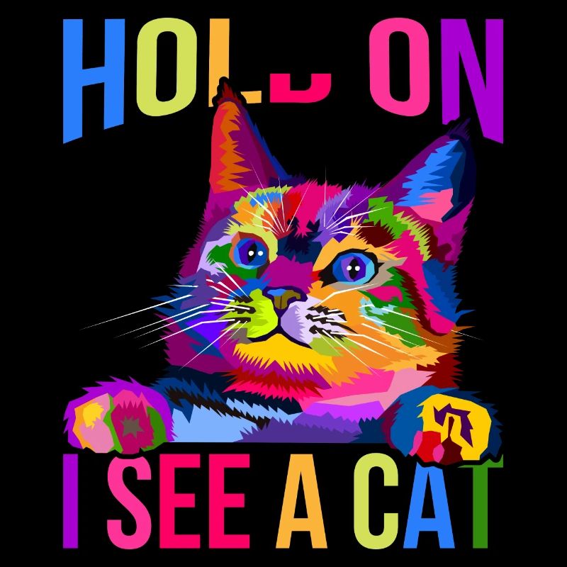Warte, ich sehe eine Katze