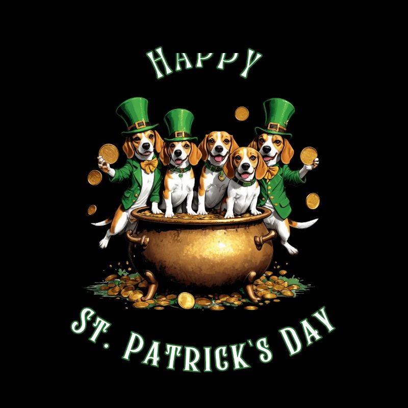 St. Patrick's Day Beagle I Irish Celebration