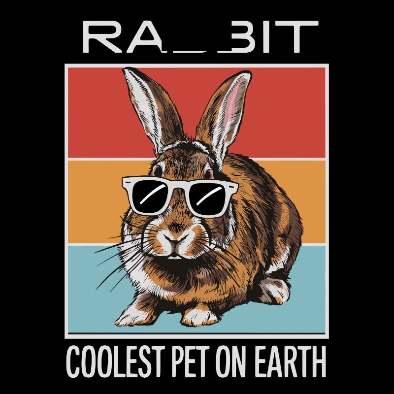 Lapin le plus cool Pet On Earth Lunettes de soleil rétro