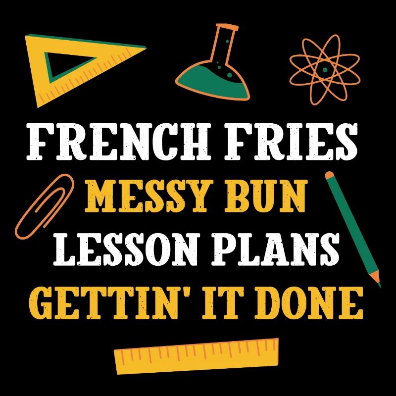 Français Fries Messy Bun Plans de leçon Drôle De professeur