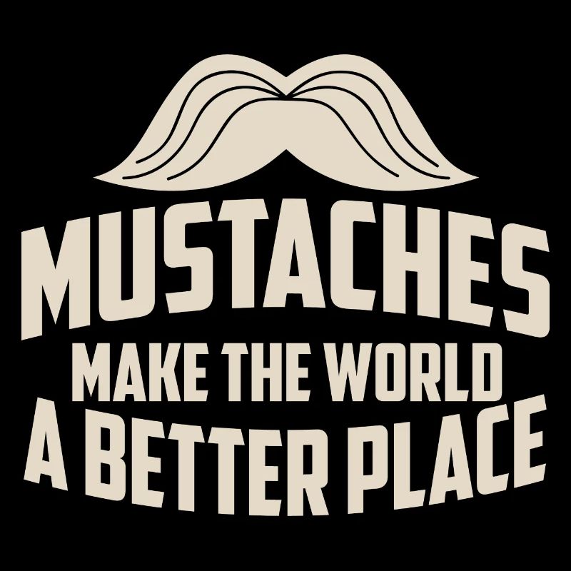 Handlebar Moustache Mustaches Make The World A