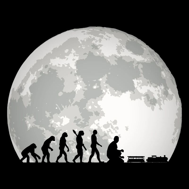 Evolution of Human Train Model Railway