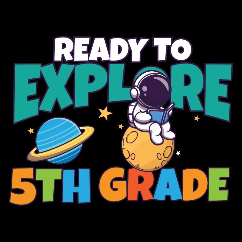 Le premier jour de la journée d’école prêt à explorer le 5ème