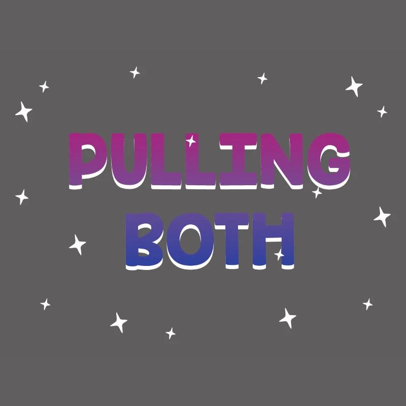 Pulling Both Bisexual LGBTQ Bi Pride Couples Funny
