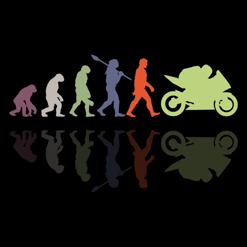 Motorcycle Evolution Vintage Shadow Biker