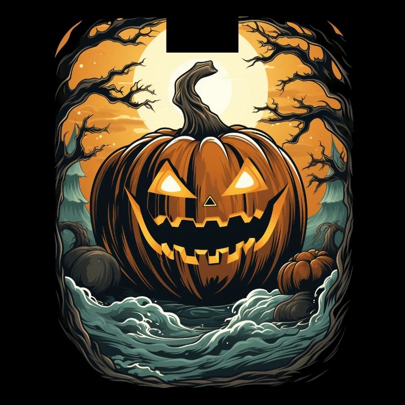 Halloween Emerging Hands Citrouille effrayante