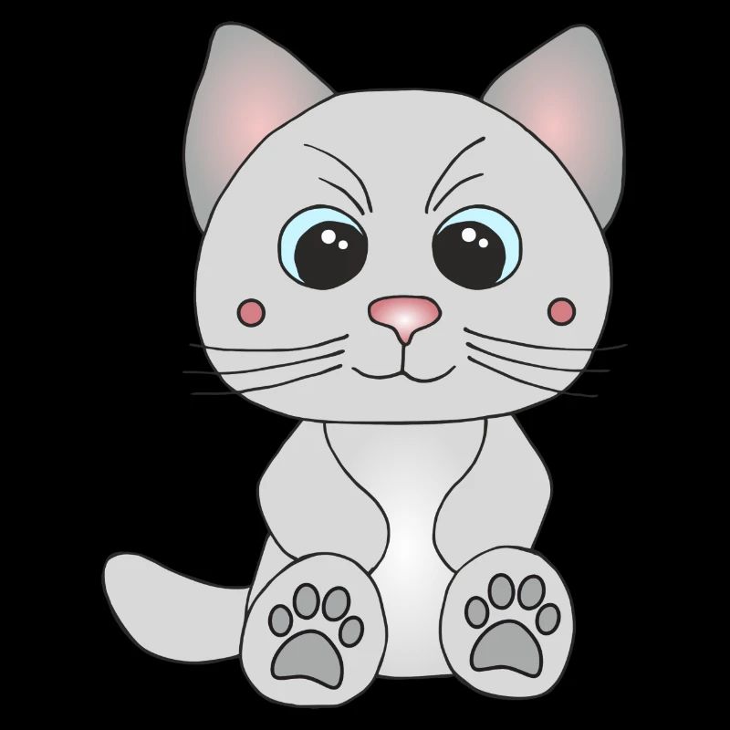 Süße graue Katze