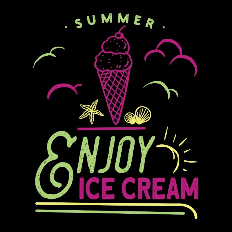 Eis Creme Sommer Strand Eiscreme Urlaub Vibes