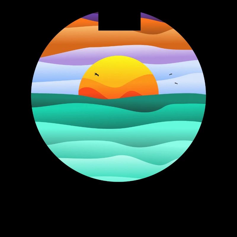 circular sunset