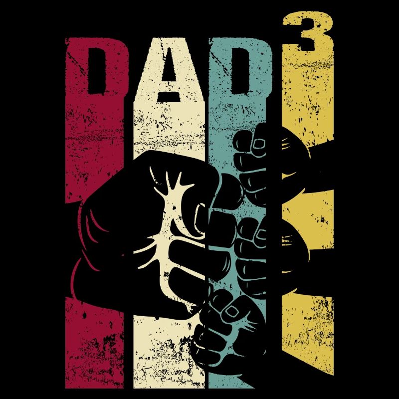 Papa Vater von 3 Kinder Kindern Drillinge Söhne