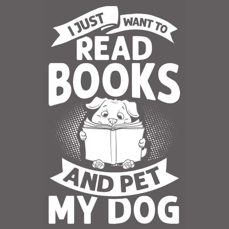 Book Dog Reading Bookworm Librarian Reader
