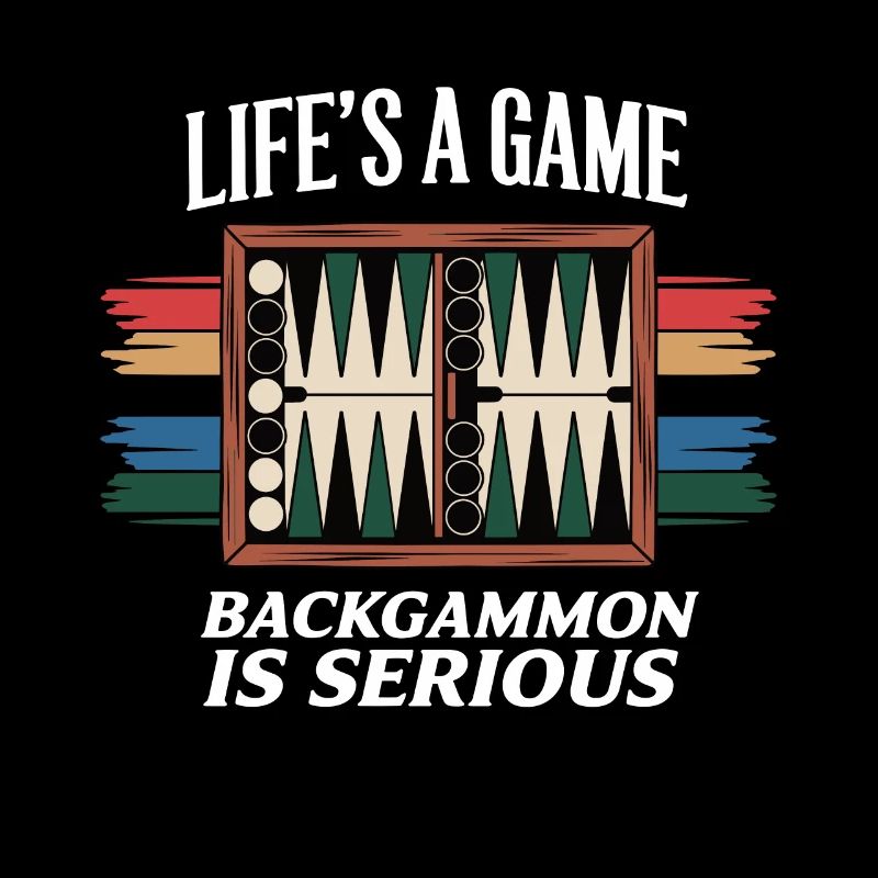 La vie est un jeu de backgammon est sérieux Lovers Board G