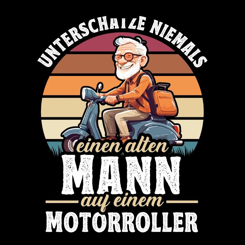 Motorroller Motorroller-Fahrer Rollerfahrer