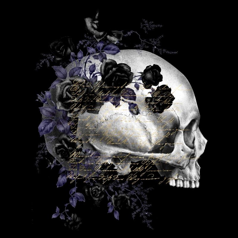 Nuit fleur goth goth goth mort mort skull punk