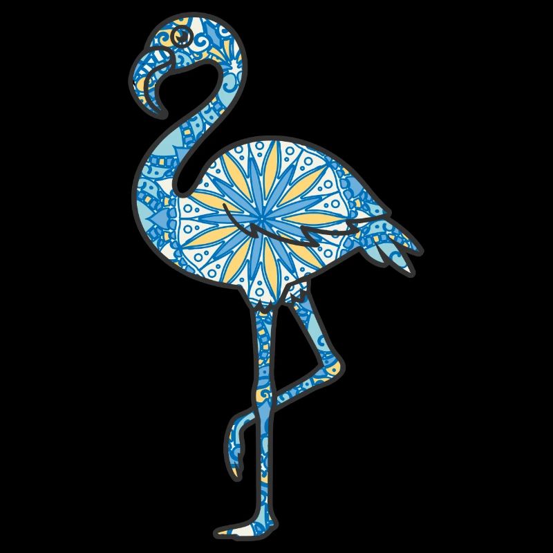Mandala Flamingo Geometric Pattern Art