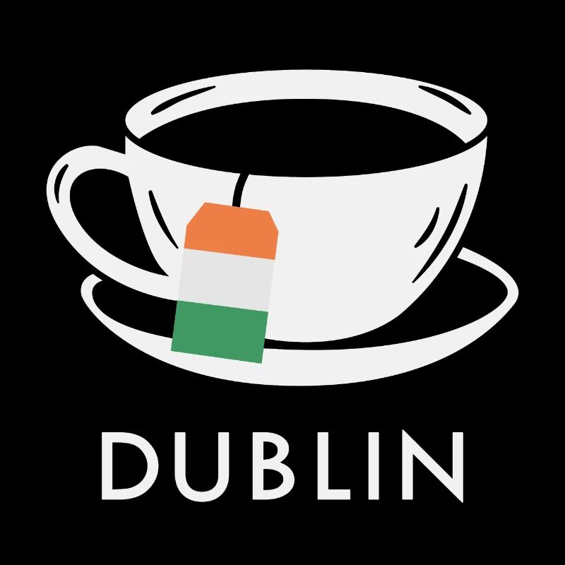 Dublin Teetasse UK Flagge Teebeutel