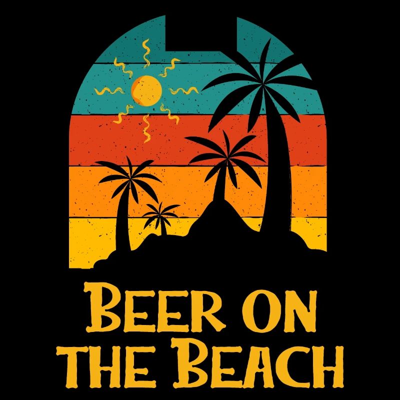 Beer on the Beach Drinking Party Drinker Ocean