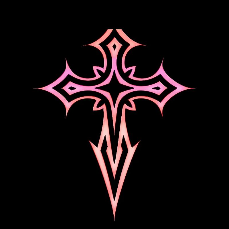 Goth Kreuz Y2K Emo Kreuz Gothic Aesthetic