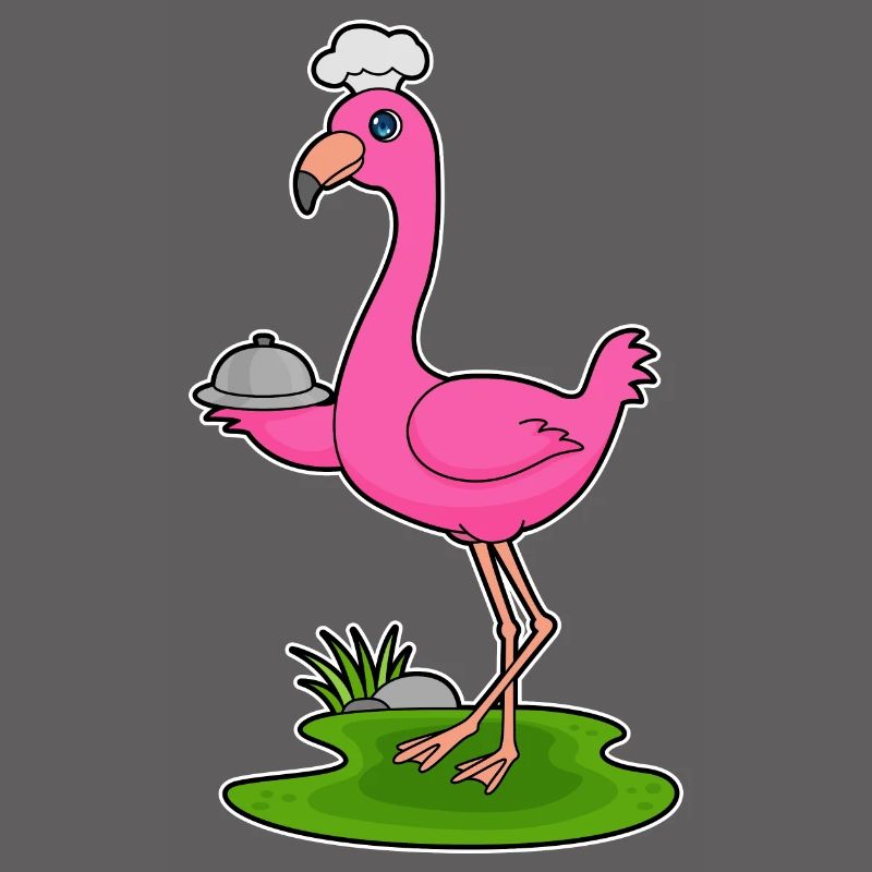 Flamingo Koch serving platter