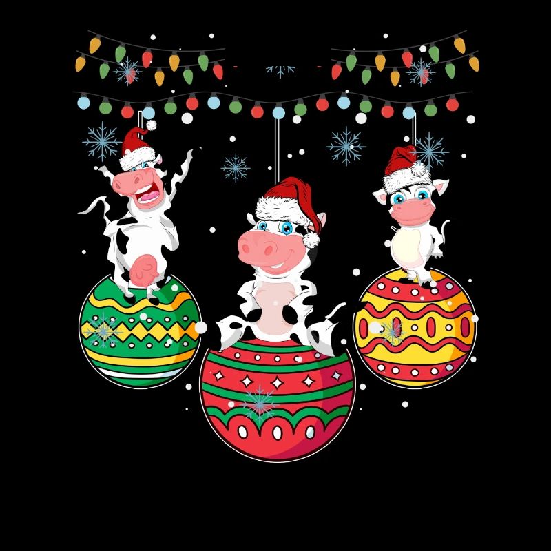 Vache bébé noël