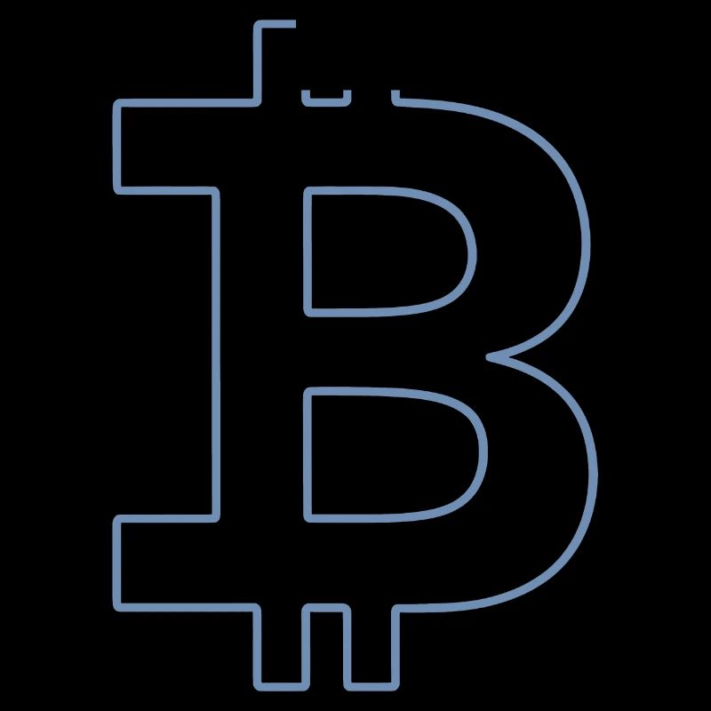 Bitcoin Logo Silhouette Monnaie Numérique
